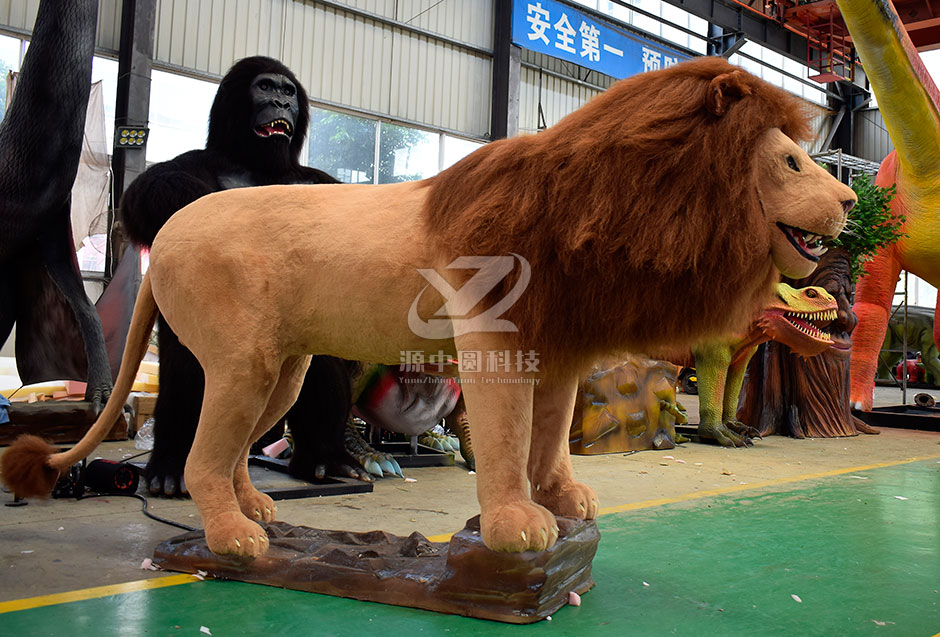 仿真獅子，電動(dòng)獅子，獅子模型，獅子雕塑